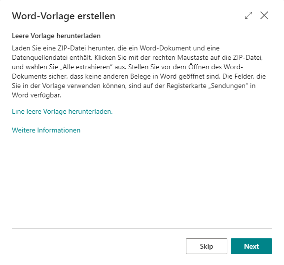 Word-Vorlage erstellen